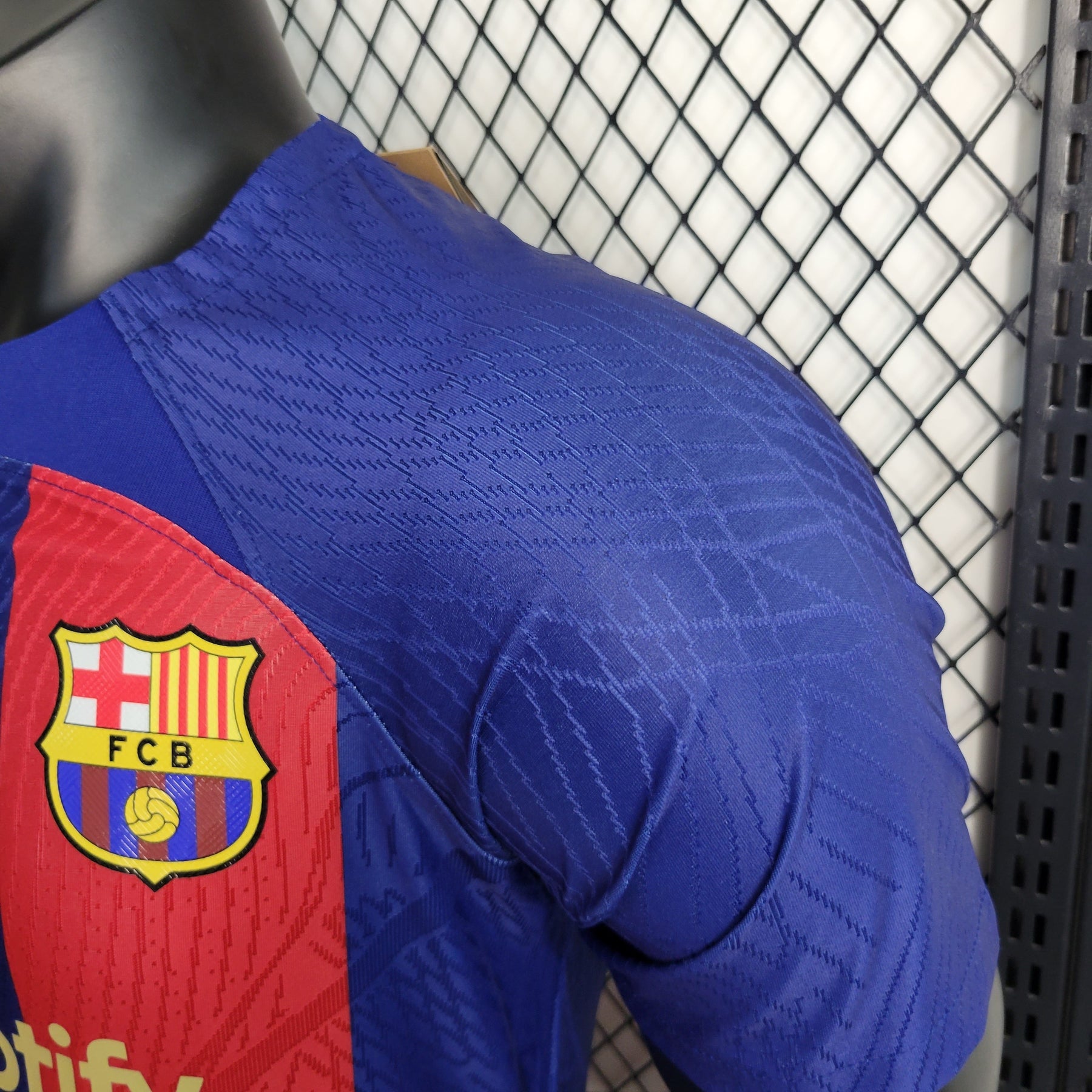 Camisa Barcelona Home 2023/24 - Nike Jogador Masculina - Azul/Vermelha