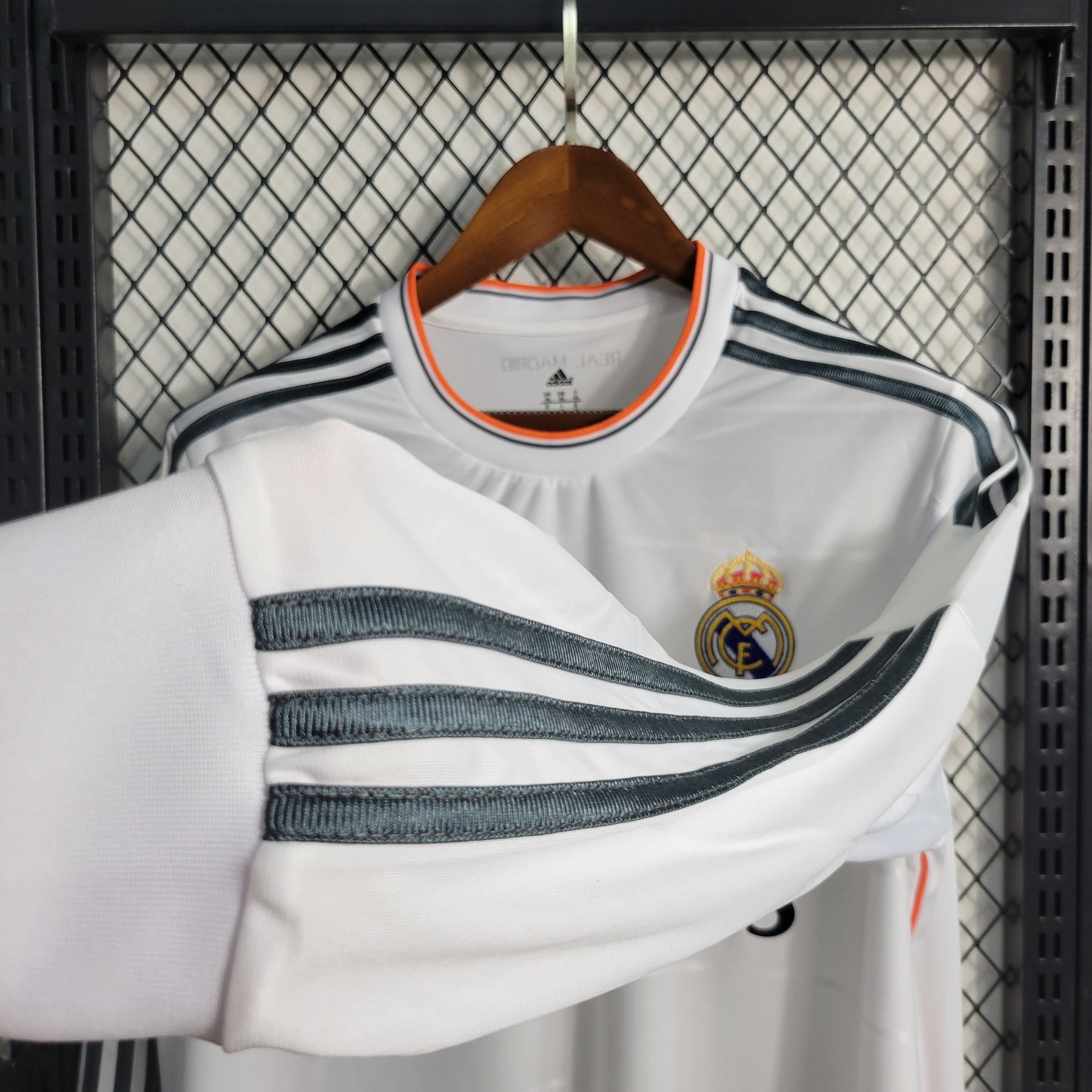 Camisa Manga Longa Real Madrid Home 2013/14 - Adidas Retrô Masculina - Branca