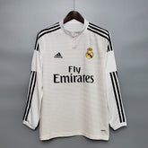 Camisa Manga Longa Real Madrid Home 2014/15 - Adidas Retrô Masculina - Branca