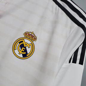 Camisa Manga Longa Real Madrid Home 2014/15 - Adidas Retrô Masculina - Branca