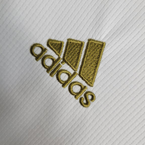 Camisa Manga Longa Real Madrid Home 2019/20 - Adidas Retrô Masculina - Branca/Dourada