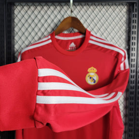 Camisa Manga Longa Real Madrid Third 2011/12 - Adidas Retrô Masculina - Vermelha