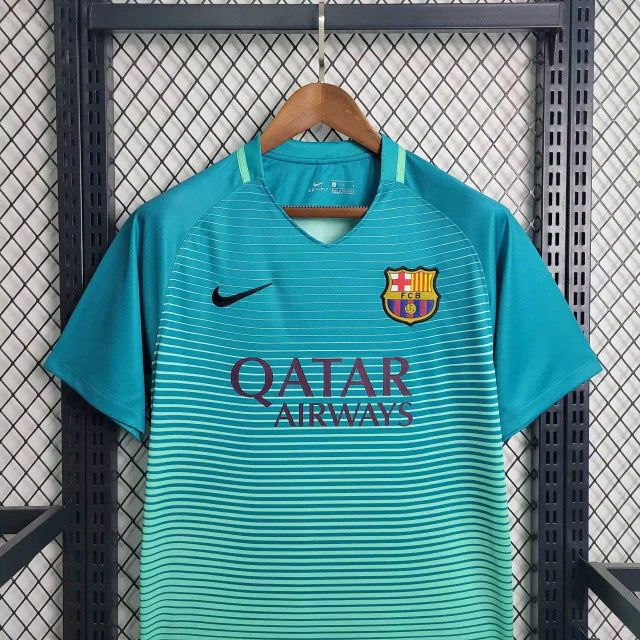 Camisa Barcelona Third 2016/17 - Nike Retrô Masculina - Azul/Verde