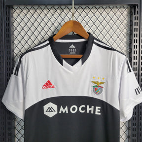 Camisa Benfica Away 2013/14 - Adidas Retrô Masculina - Preta/Branca