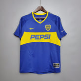 Camisa Boca Juniors Home 2003/04 - Nike Retrô Masculina - Azul/Amarela