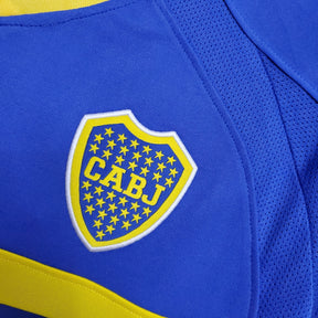 Camisa Boca Juniors Home 2003/04 - Nike Retrô Masculina - Azul/Amarela