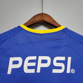 Camisa Boca Juniors Home 2003/04 - Nike Retrô Masculina - Azul/Amarela