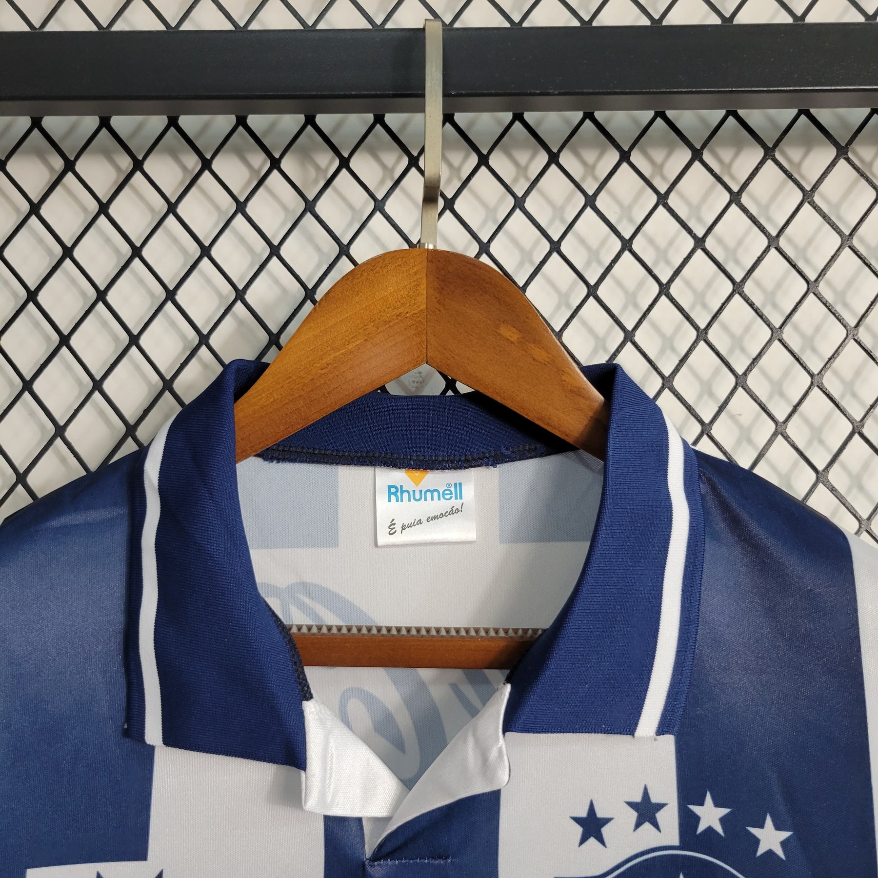 Camisa Botafogo Home 1994 - Rhumell Retrô Masculina - Branca/Azul