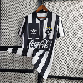 Camisa Botafogo Home 1997 - Umbro Retrô Masculina - Branca/Preta