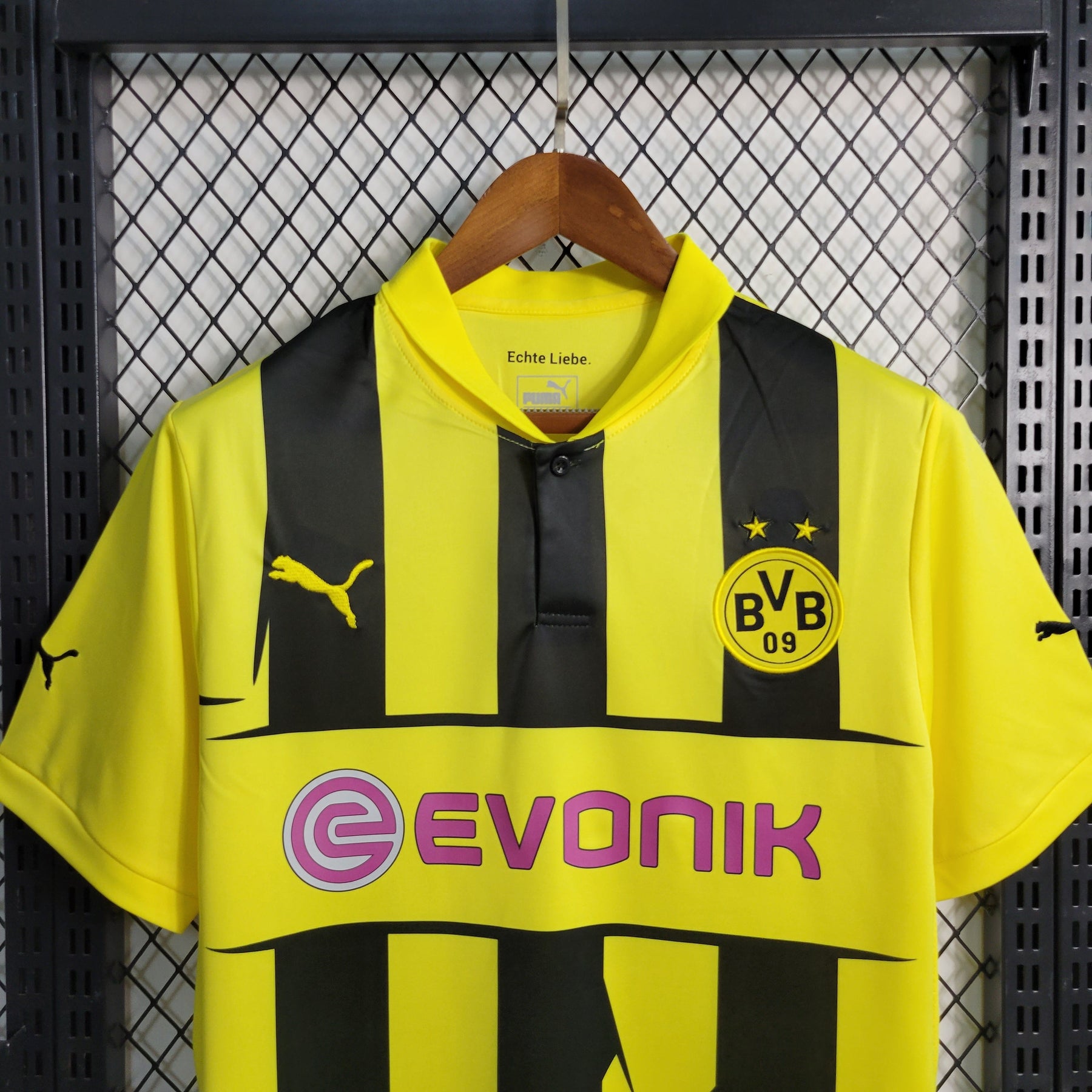 Camisa Borussia Dortmund Home 2012/13 - Puma Retrô Masculina - Amarela/Preta