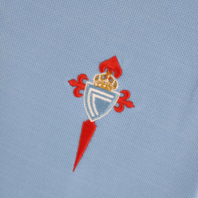 Camisa Celta de Vigo Home 2002/04 - Umbro Retrô Masculina - Azul/Vermelha