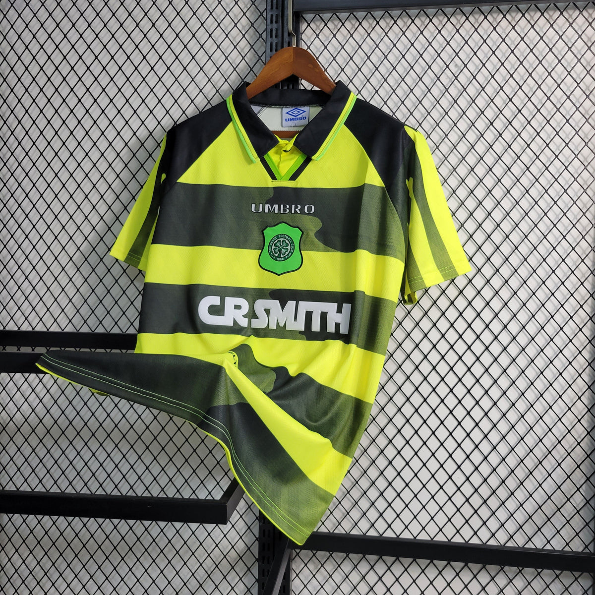 Camisa Celtic Away 1995/97 - Umbro Retrô Masculina - Verde/Preta