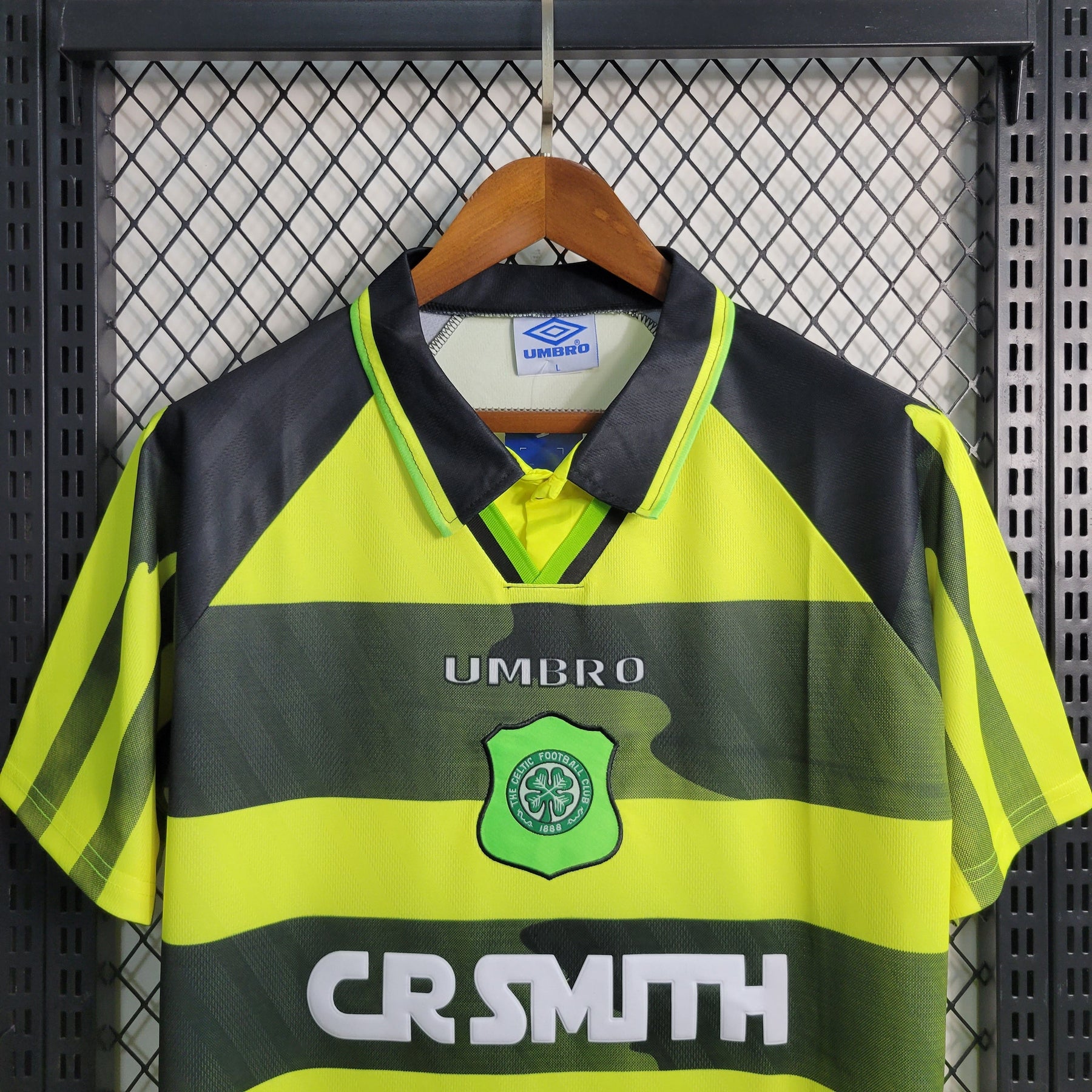 Camisa Celtic Away 1995/97 - Umbro Retrô Masculina - Verde/Preta