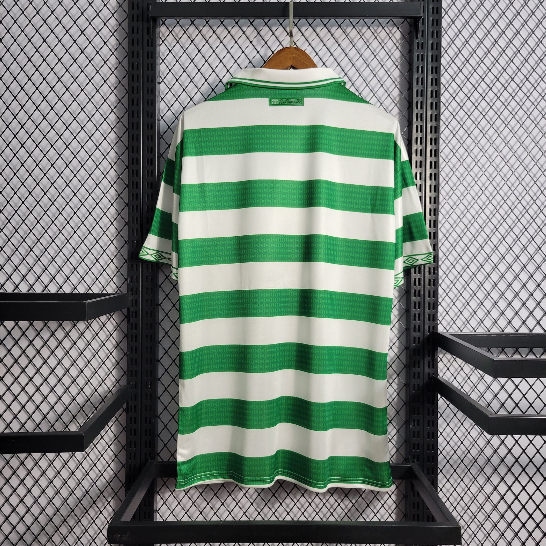 Camisa Celtic Home 1998/99 - Umbro Retrô Masculina - Branca/Verde