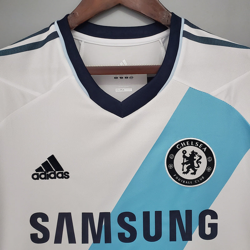 Camisa Chelsea Away 2012/13 - Adidas Retrô Masculina - Branca/Azul