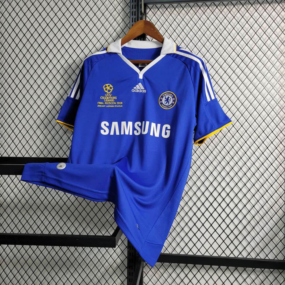 Camisa Chelsea Home 2008/09 - Adidas Retrô Masculina - Azul/Branca