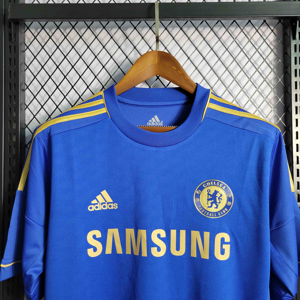 Camisa Chelsea Home 2012/13 - Adidas Retrô Masculina - Azul/Dourada