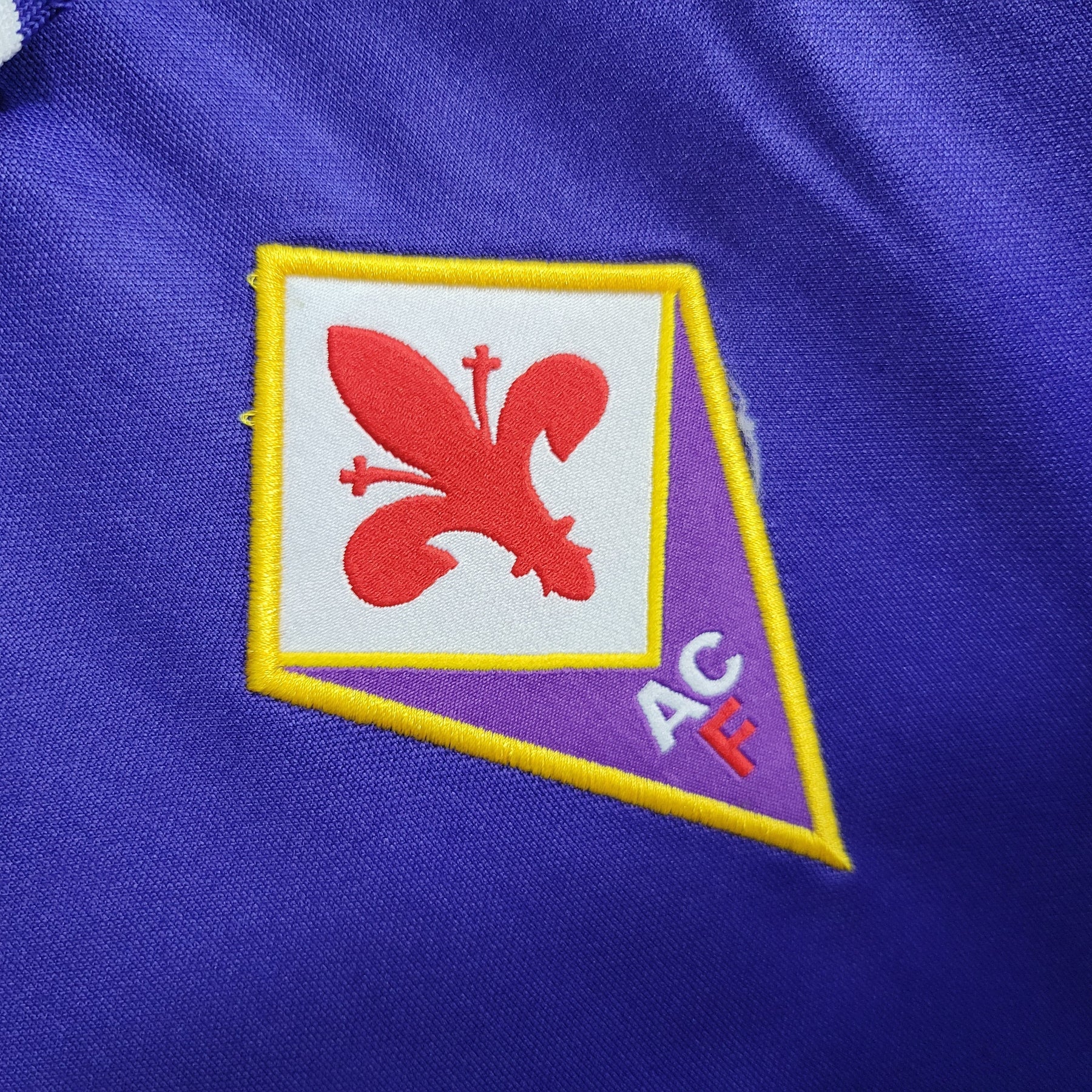 Camisa Fiorentina Home 1998/99 - Fila Retrô Masculina - Roxa/Branca