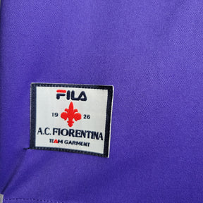 Camisa Fiorentina Home 1998/99 - Fila Retrô Masculina - Roxa/Branca