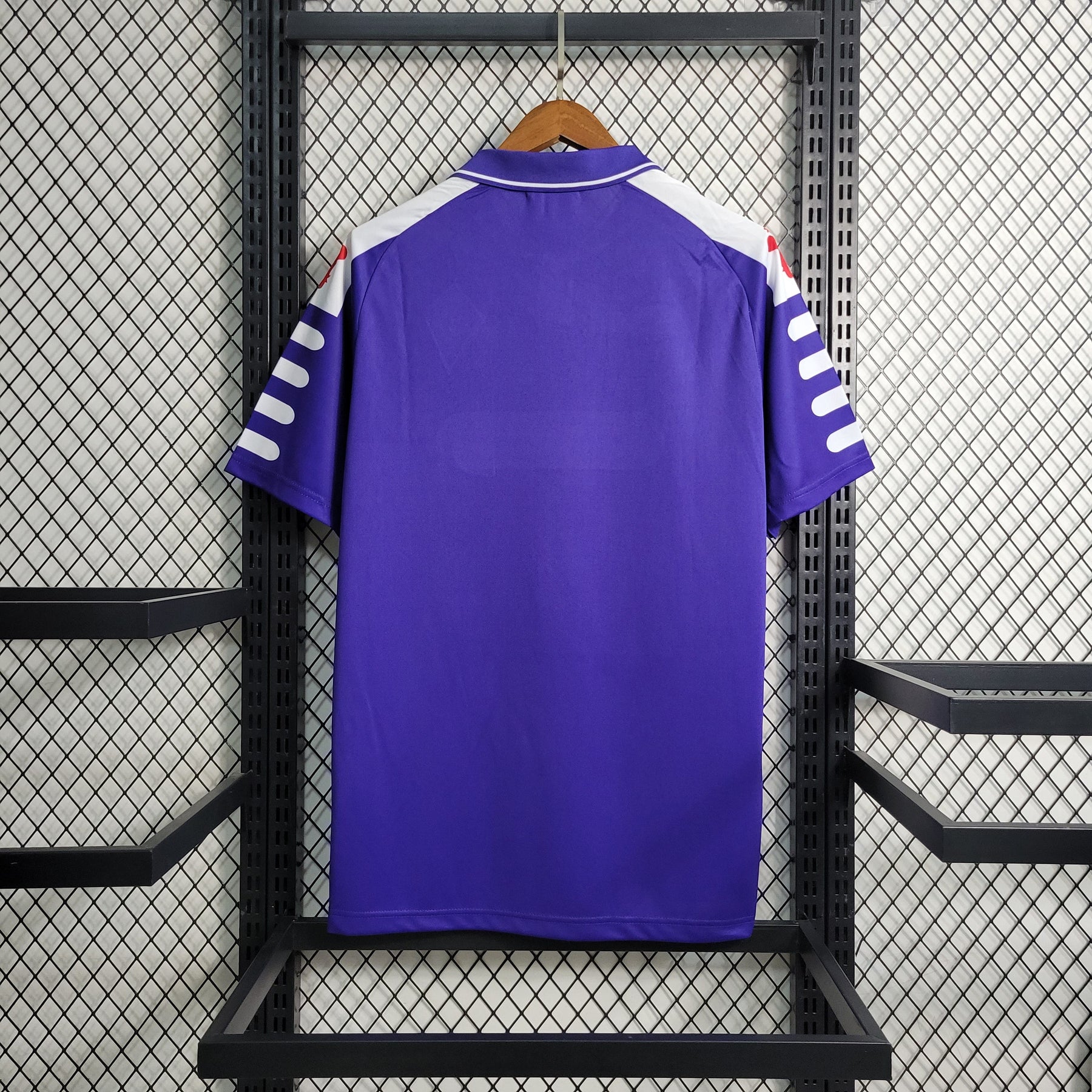 Camisa Fiorentina Home 1998/99 - Fila Retrô Masculina - Roxa/Branca