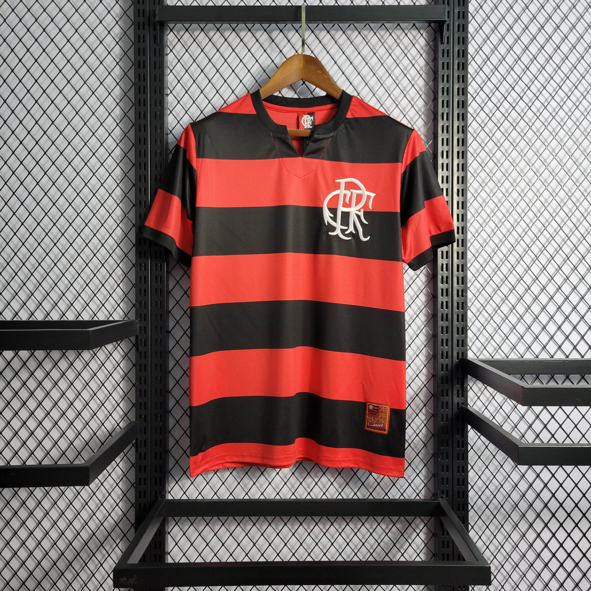 Camisa Flamengo Home 1978/79 - Retrô Masculina - Vermelha/Preta