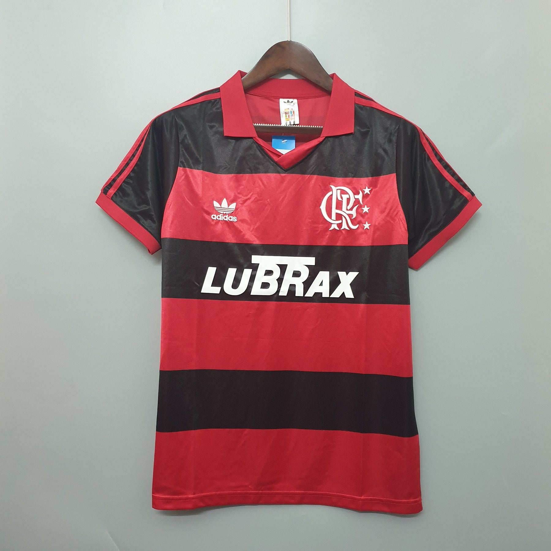 Camisa Flamengo Home 1990 - Adidas Retrô Masculina - Vermelha/Preta