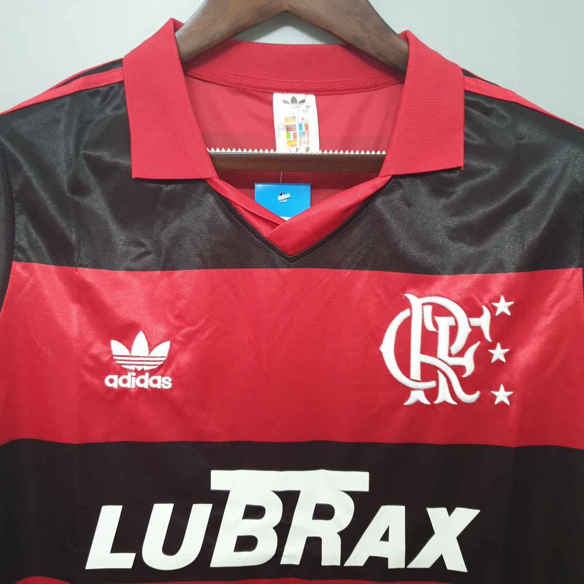 Camisa Flamengo Home 1990 - Adidas Retrô Masculina - Vermelha/Preta