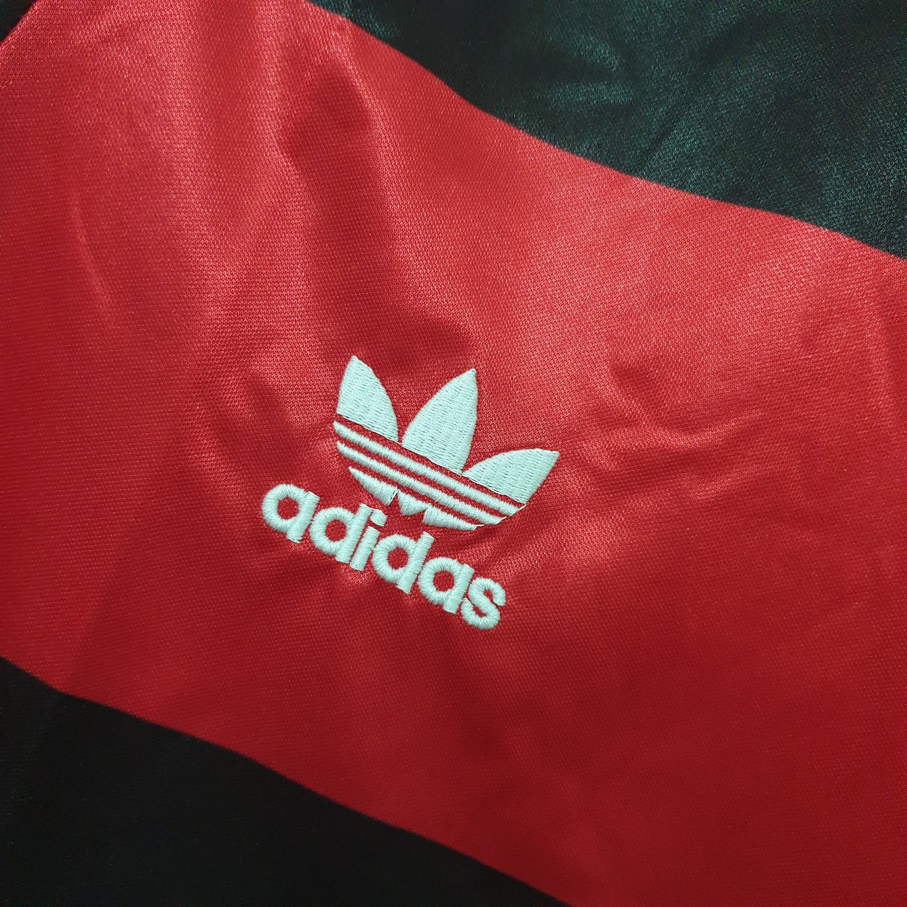 Camisa Flamengo Home 1990 - Adidas Retrô Masculina - Vermelha/Preta