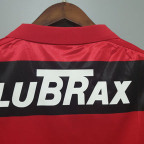 Camisa Flamengo Home 1990 - Adidas Retrô Masculina - Vermelha/Preta