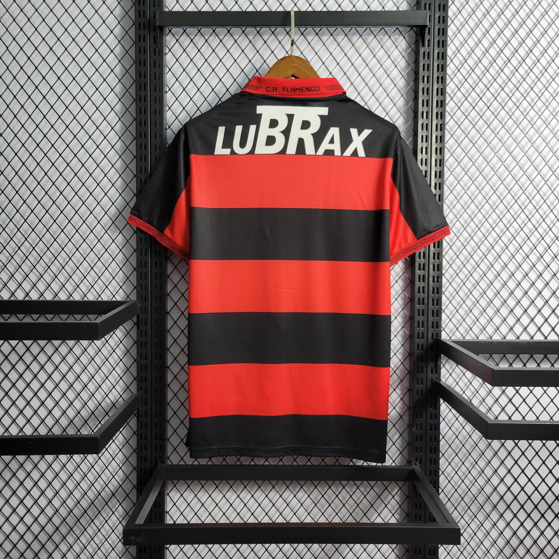 Camisa Flamengo Home 1992/93 - Umbro Retrô Masculina - Vermelha/Preta