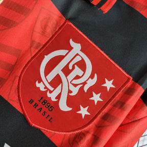 Camisa Flamengo Home 1995 - Umbro Retrô Masculina - Vermelha/Preta