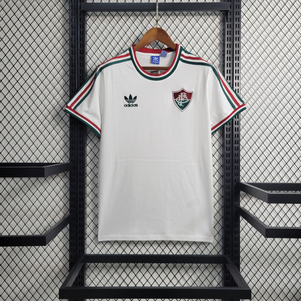 Camisa Fluminense 2014/15 - Adidas Retrô Masculina- Branca/Bordo