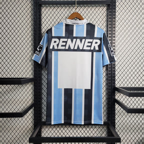 Camisa Grêmio Home 1997/98 - Penalty Retrô Masculina - Azul/Preta