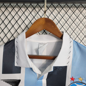 Camisa Grêmio Home 1997/98 - Penalty Retrô Masculina - Azul/Preta