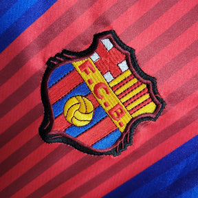 Camisa Barcelona Home 1992 - Meyba Retrô Masculina - Vermelha/Azul