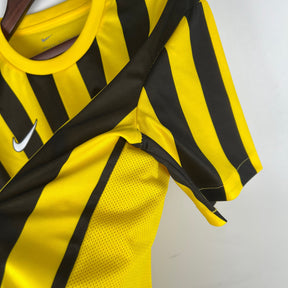 Camisa Al-Ittihad Home 2023/24 - Nike Torcedor Masculina - Amarela/Preta