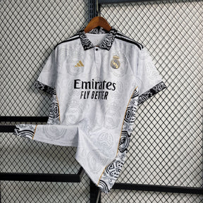 Camisa Real Madrid Edição Especial 2023/24 - Adidas Torcedor Masculina - Branca/Preta