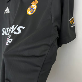 Camisa Real Madrid Away 2002/03 - Adidas Retrô Masculina - Preta