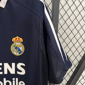 Camisa Real Madrid Away 2004/05 - Adidas Retrô Masculina - Azul/Branca