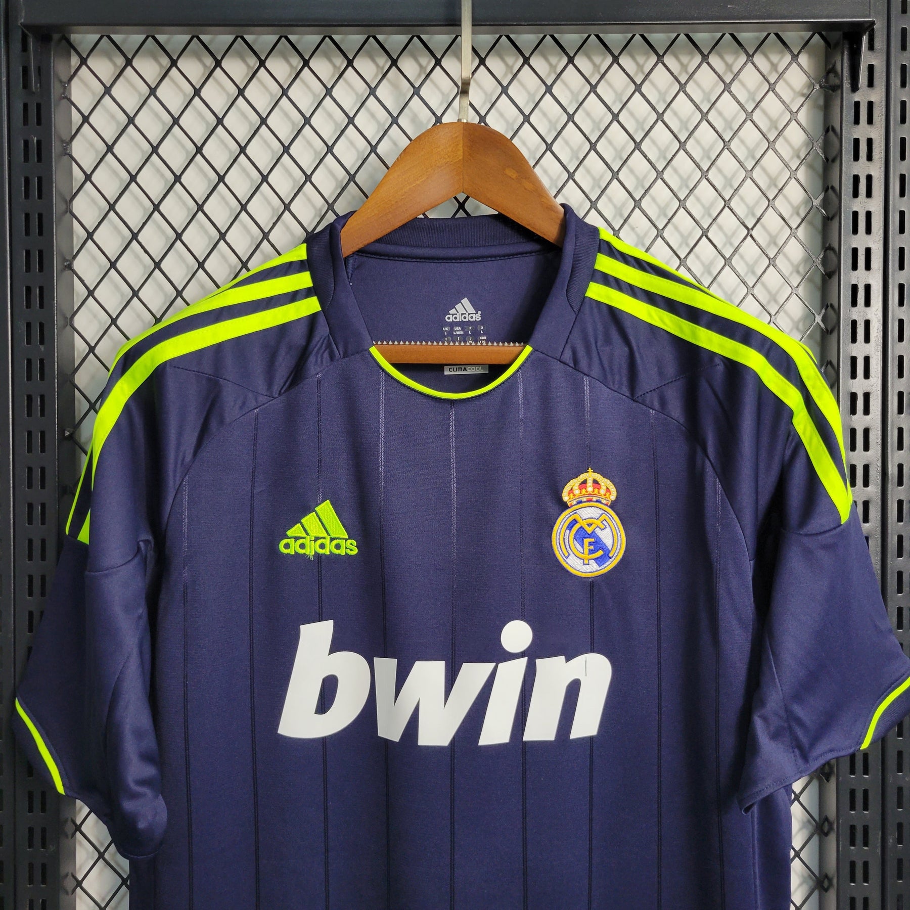 Camisa Real Madrid Away 2012/13 - Adidas Retrô Masculina - Azul/Verde