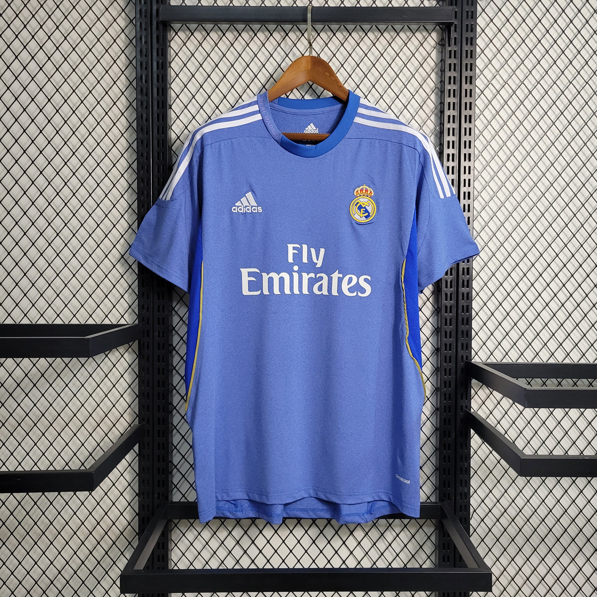 Camisa Real Madrid Away 2013/14 - Adidas Retrô Masculina - Azul