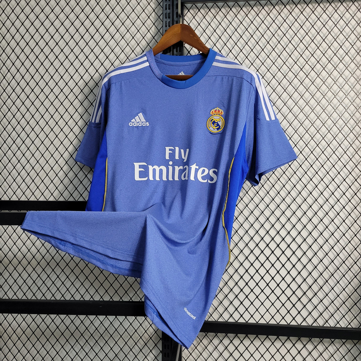 Camisa Real Madrid Away 2013/14 - Adidas Retrô Masculina - Azul