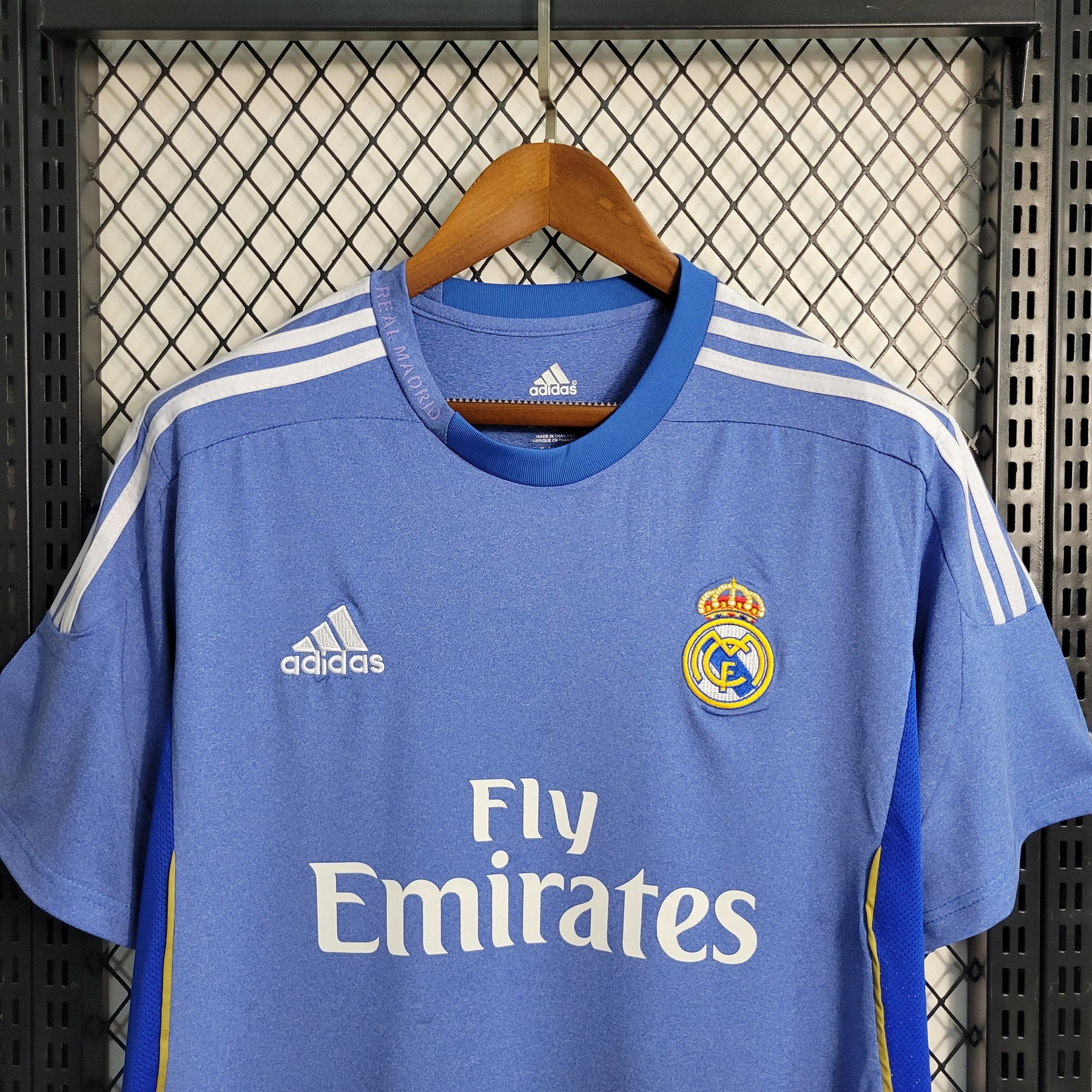 Camisa Real Madrid Away 2013/14 - Adidas Retrô Masculina - Azul