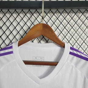 Camisa Real Madrid Goleiro 2023/24 - Adidas Torcedor Masculina - Branca/Roxa