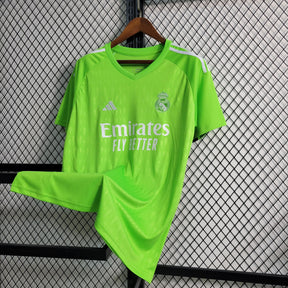 Camisa Real Madrid Goleiro 2023/24 - Adidas Torcedor Masculina - Verde/Branca