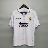 Camisa Real Madrid Home 1994/96 - Kelme Retrô Masculina - Branca/Azul