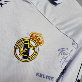 Camisa Real Madrid Home 1994/96 - Kelme Retrô Masculina - Branca/Azul