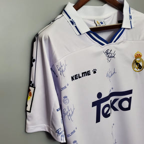 Camisa Real Madrid Home 1994/96 - Kelme Retrô Masculina - Branca/Azul