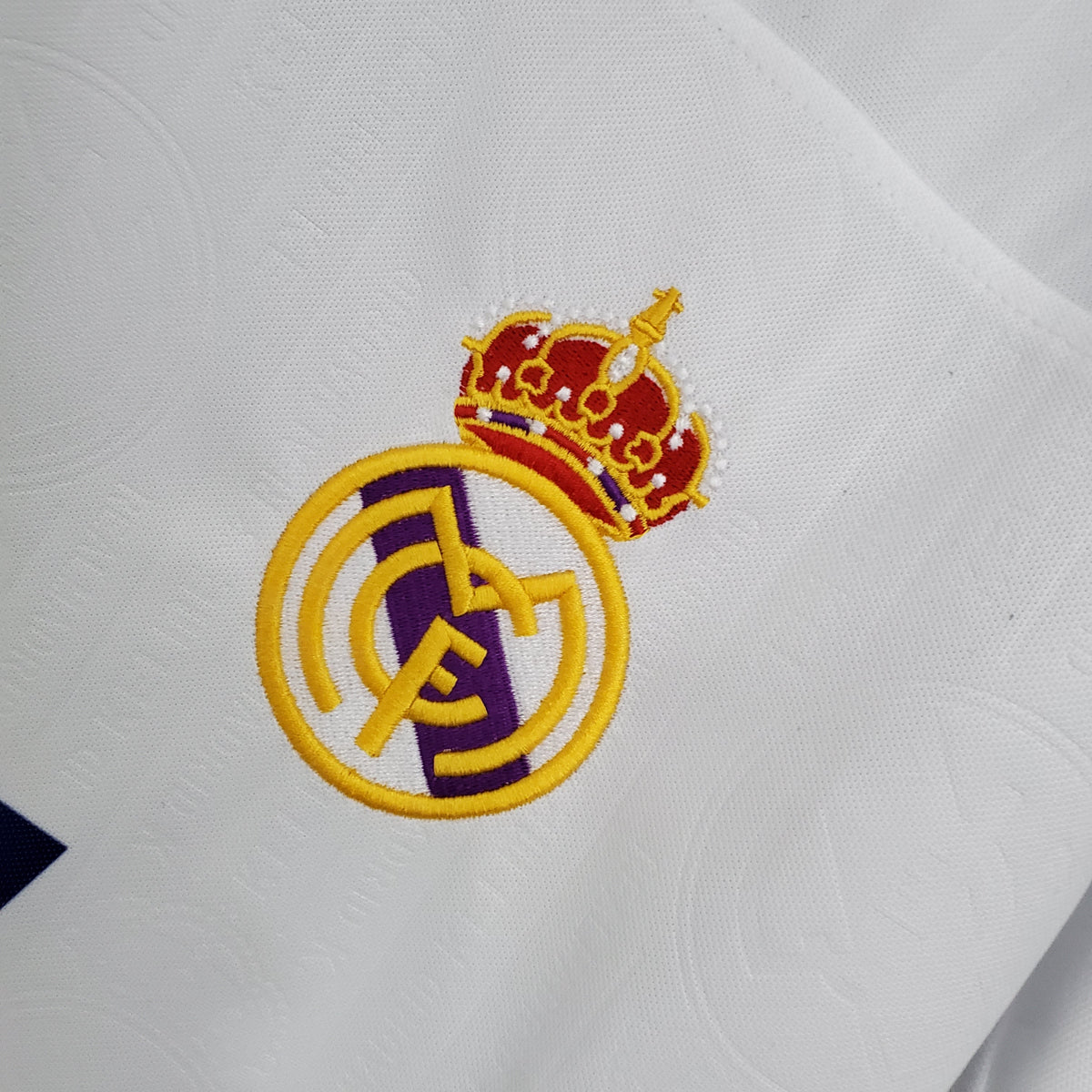 Camisa Real Madrid Home 1996/97 - Kelme Retrô Masculina - Branca/Azul