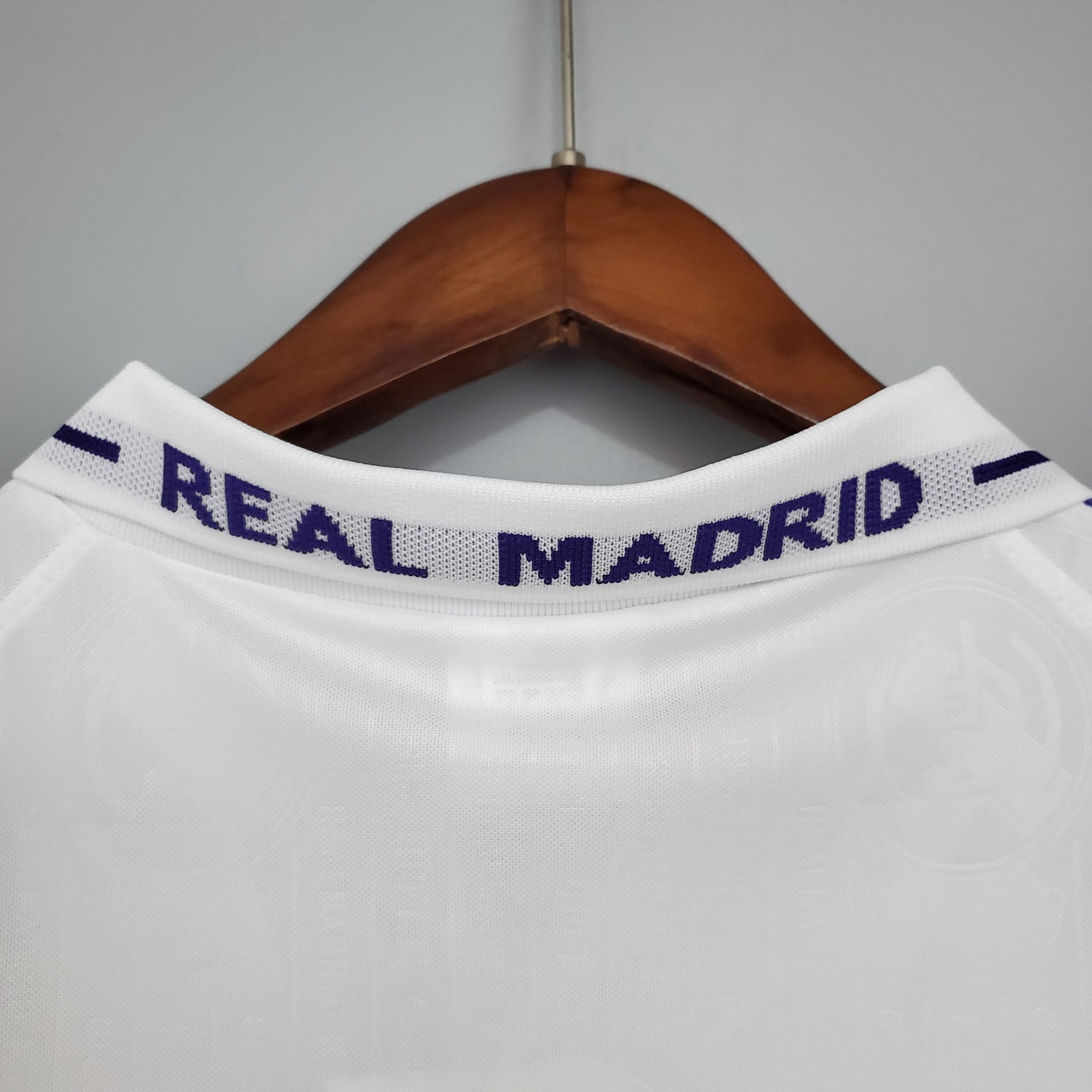 Camisa Real Madrid Home 1996/97 - Kelme Retrô Masculina - Branca/Azul